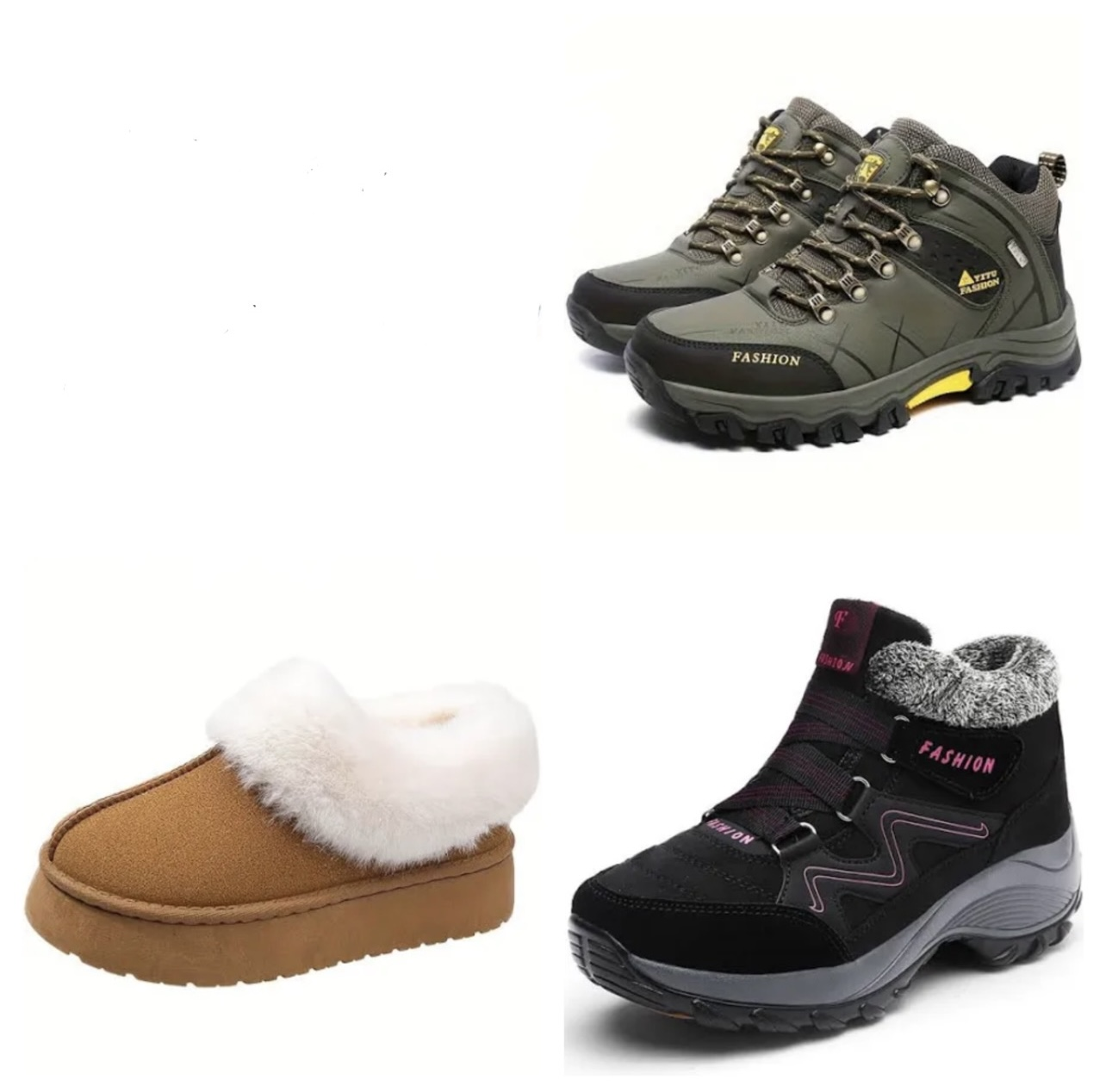 Zapatillas de nieve y montaña para hombre y mujer