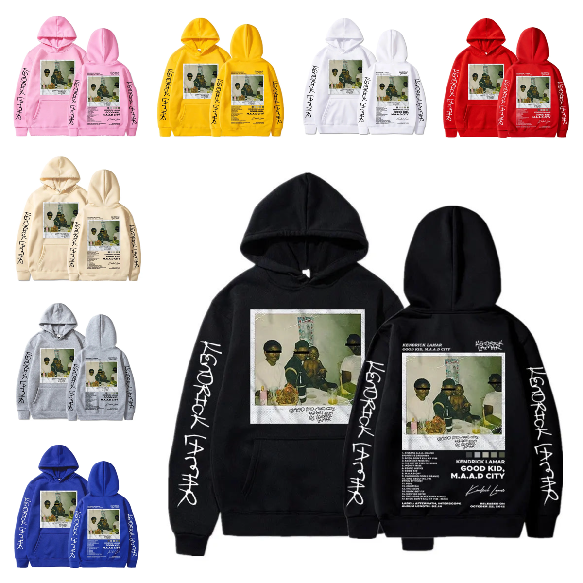 Sudadera con capucha del rapero Kendrick Lamar, sudaderas de moda para hombre, sudaderas con capucha vintage Y2k, jersey de manga larga, sudaderas con capucha para hombre Y mujer