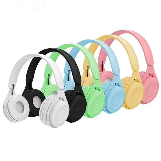 Auriculares inalámbricos Y08 con Bluetooth y reducción de ruido, auriculares con cable y reproductores de MP3 para niños, regalos