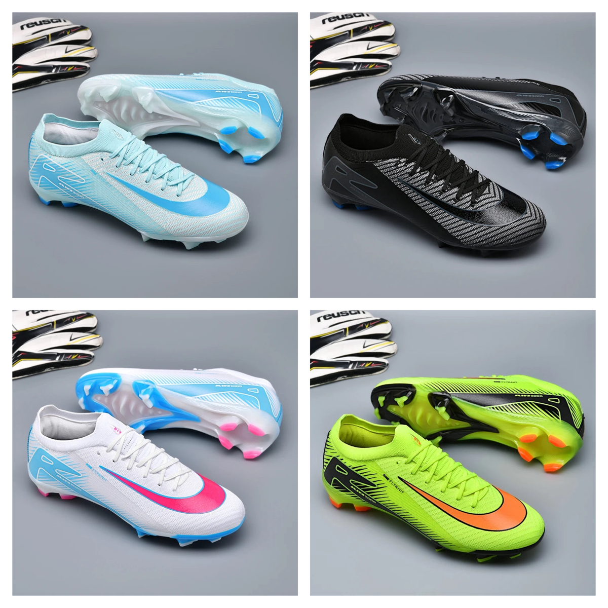 Zapatos de fútbol de alta calidad para hombre, botines de fútbol de césped antideslizantes para niños, botas de fútbol de entrenamiento TF/FG Chuteira Campo 35-45