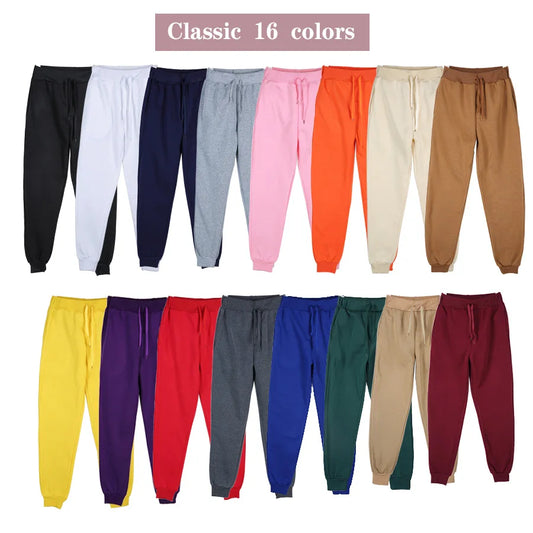 Pantalones deportivos de entrenamiento para hombre y mujer, para otoño e invierno, para correr, informales, cómodos, para uso diario