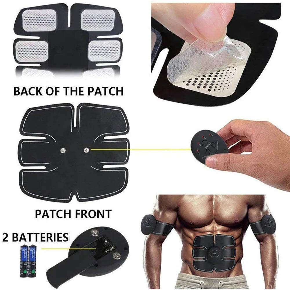 Estimulador muscular abdominal EMS Masajeador Entrenador de glúteos y cadera Máquina de electroestimulación Tonificador muscular para gimnasio en casa Adelgazante corporal