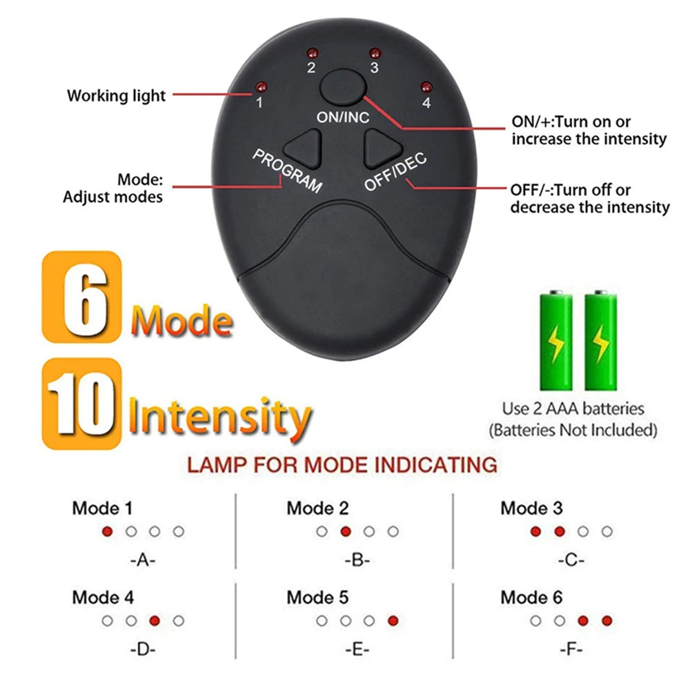 Estimulador muscular abdominal EMS Masajeador Entrenador de glúteos y cadera Máquina de electroestimulación Tonificador muscular para gimnasio en casa Adelgazante corporal