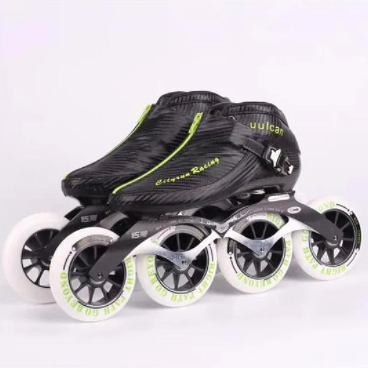 patines de velocidad en línea zapatos 4X90 4X100 4X110mm 4 ruedas pista carrera patinaje patines entrenamiento zapatilla de fibra de carbono