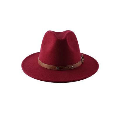 Características del sombrero Fedora Sombreros para hombres Sombreros para damas Fieltro Jazz Anillo Hebilla Accesorios Sombreros Fedora Panamá шляпаженская