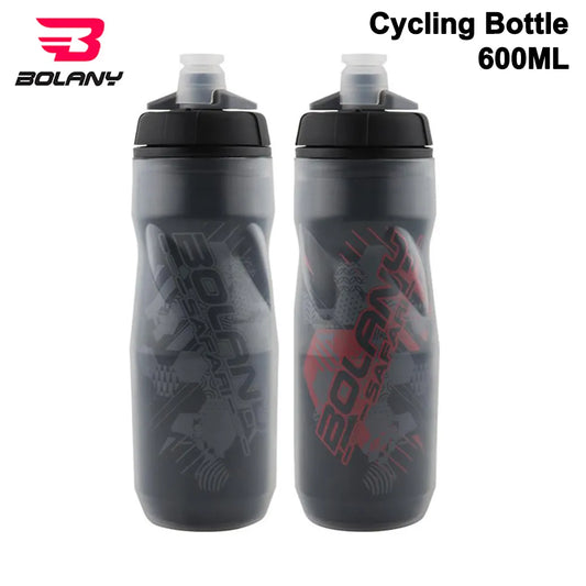 Botella de agua para bicicleta Bolany de 600 ml, ligera, para montaña, PP5, resistente al calor y al hielo, para deportes al aire libre, equipo de ciclismo