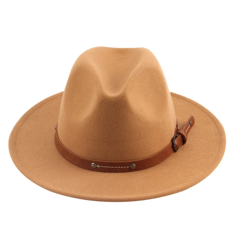 Características del sombrero Fedora Sombreros para hombres Sombreros para damas Fieltro Jazz Anillo Hebilla Accesorios Sombreros Fedora Panamá шляпаженская