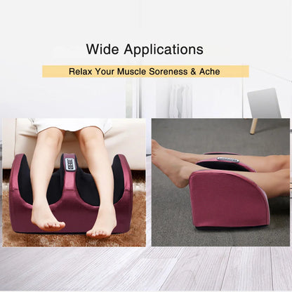 Masajeador eléctrico de pies, terapia de calor, compresión caliente, rodillo de amasado Shiatsu, relajación muscular, alivio del dolor, máquina de spa para pies