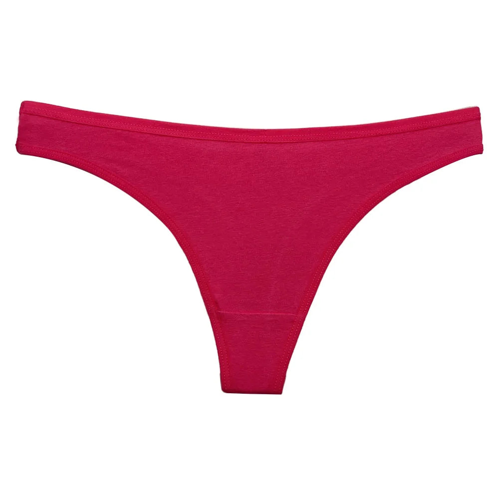 5 piezas/juego de bragas de algodón, tanga, bragas para mujer, ropa interior sexy, lencería femenina, tanga para mujer, bragas íntimas de color sólido