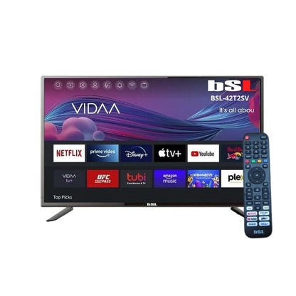 Smart TV 42 pulgadas | WiFi | RJ45 | Resolución Full HD 1920X1080p | USB | DVBT2/S2/C | Compatible con Youtube, Netflix, Disney+, Dazn, prime | HDMI [clase de eficiencia energética E]