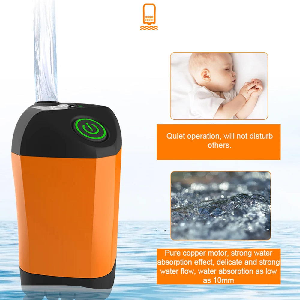 Ducha de camping al aire libre IPX7 resistente al agua con pantalla digital, bomba de ducha eléctrica portátil para senderismo, viajes, playa, riego de mascotas