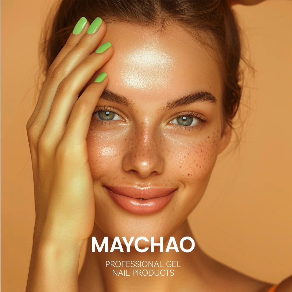 MAYCHAO-esmalte de uñas en Gel, esmalte de uñas en 48 colores, 5ml, portátil, constructor de arte francés, Color Natural transparente, UV LED