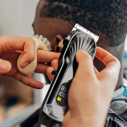 Cortadora de pelo profesional para hombres, recortadora de barba, recargable por USB, eléctrica, inalámbrica