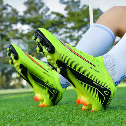 Zapatos de fútbol de alta calidad para hombre, botines de fútbol de césped antideslizantes para niños, botas de fútbol de entrenamiento TF/FG Chuteira Campo 35-45