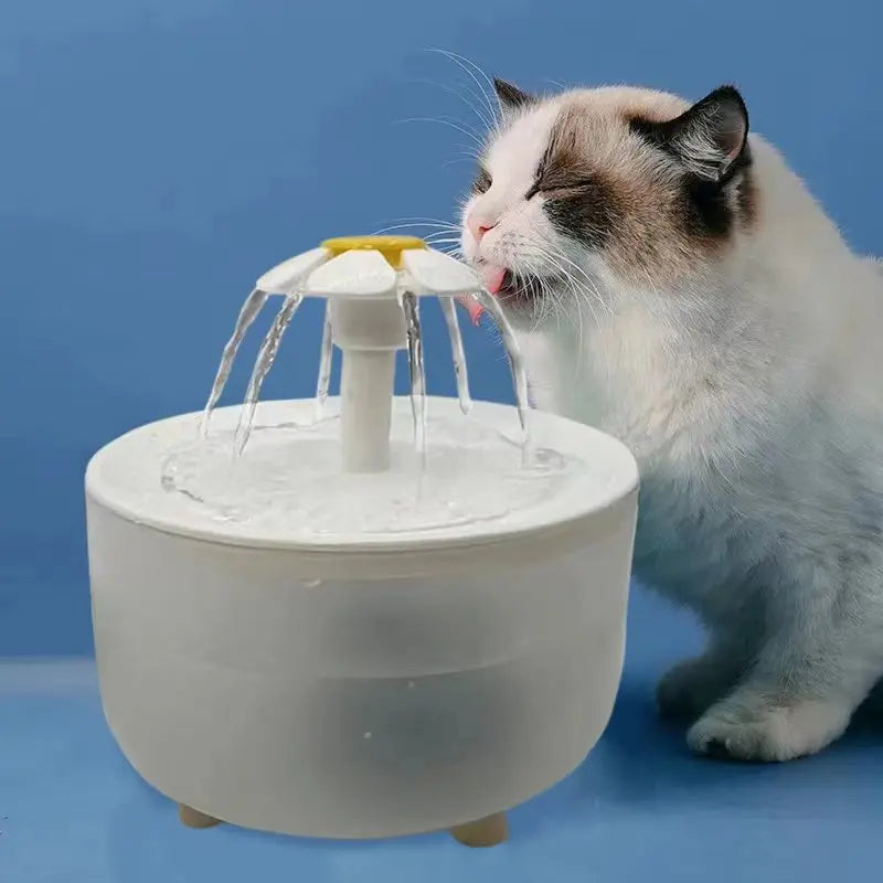 Fuente de agua para mascotas con filtro automático, bebedero eléctrico silencioso USB para gatos, tazón de 1200 ml, bebedero con filtro de recirculación para gatos, dispensador de agua