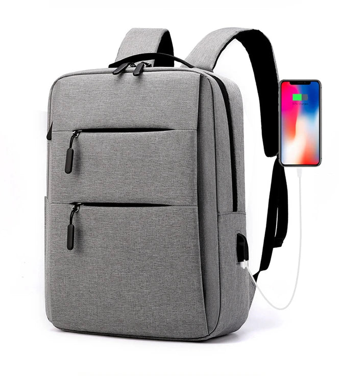 Mochila escolar para hombre y mujer, bolso de hombro multifuncional con carga USB, para ordenador de 15,6 pulgadas, para viaje de negocios