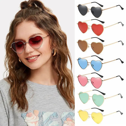 Gafas de sol en forma de corazon para mujer