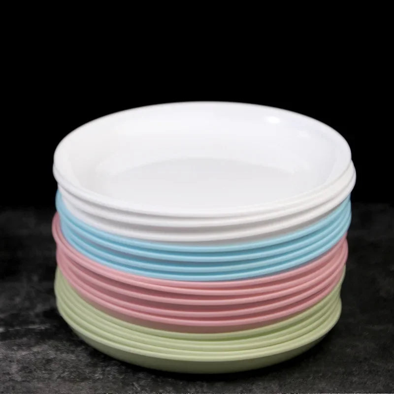 Juego de 4 platos de cena irrompibles, biodegradables y ecológicos hechos de paja de trigo, platillos especiales de plástico para restaurante