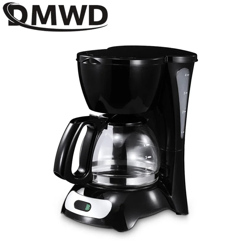 Cafetera eléctrica DMWD de 650 ml, cafetera semiautomática para el hogar, cafetera americana, cafetera espresso, 220 V