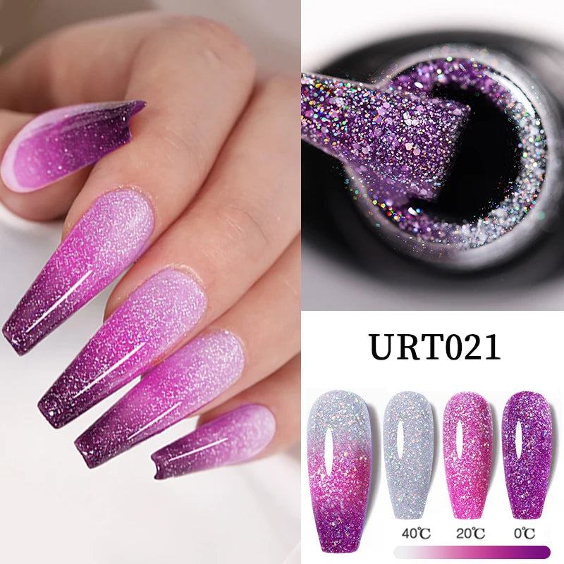 UR SUGAR-esmalte de uñas en Gel que cambia de Color, 3 capas, térmico, semipermanente, UV, LED, para manicura artística, 7,5 ml