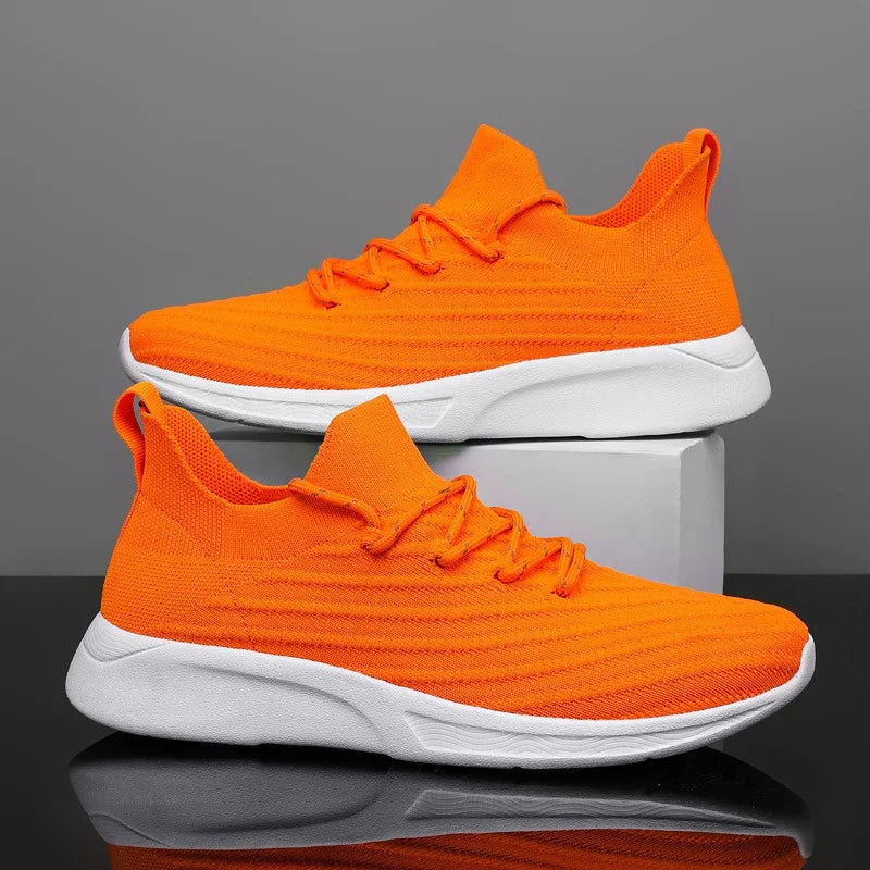 Zapatillas de correr profesionales para hombre y mujer, calzado deportivo ligero y transpirable, color naranja, de alta calidad, para exteriores, 2024