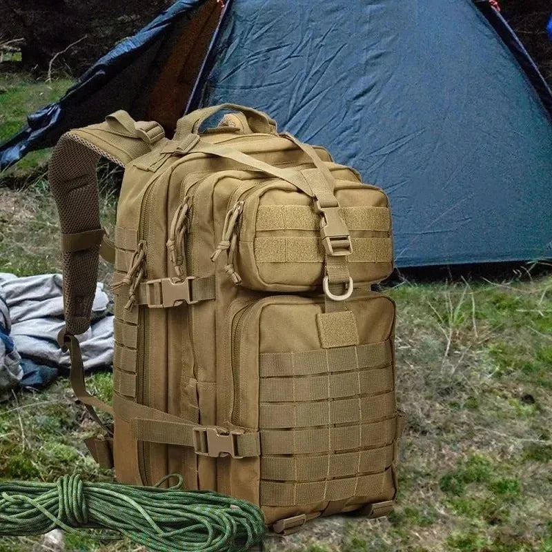 Mochila táctica de gran capacidad para hombre, morral táctico de camuflaje para viajes y senderismo al aire libre