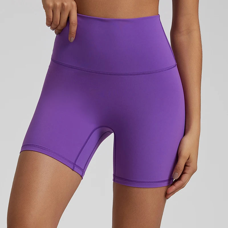 Pantalones  mallas deportivas de LICRA para mujer, pantalones cortos de Yoga suaves para entrenamiento de gimnasio