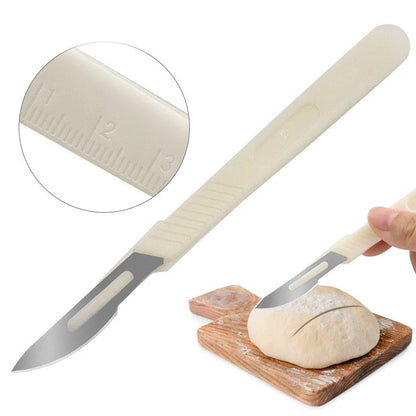 Cortador de pan Cuchillas para pan francés Cuchillo para trinchar Utensilios de cocina Accesorio para hornear Cortador de pan estampado Herramientas para hornear y repostería