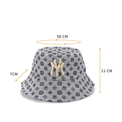 Sombrero de cubo con bordado de letras para hombre y mujer, gorra deportiva de alta calidad con protección solar, al aire libre y playa ideal para viajes, Unisex