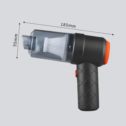 spirador de coche, aspirador inalámbrico portátil de 6000PA, aspirador de mano de succión fuerte, soplador potente para el hogar del coche