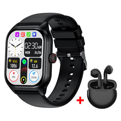 Reloj inteligente LEMFO LT10 2024 con Android, reloj inteligente con llamadas Bluetooth, esfera táctil, rastreador de actividad física y música, relojes deportivos