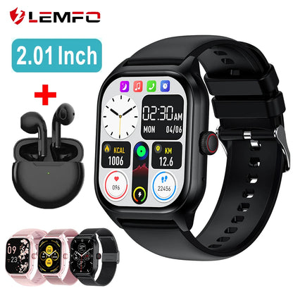 Reloj inteligente LEMFO LT10 2024 con Android, reloj inteligente con llamadas Bluetooth, esfera táctil, rastreador de actividad física y música, relojes deportivos