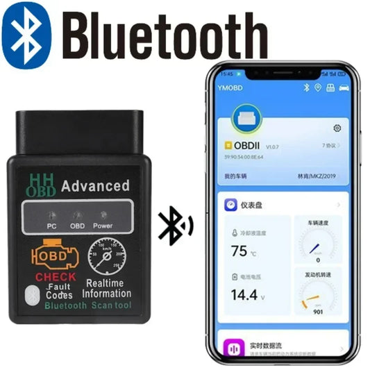 Herramienta de diagnóstico OBD2 para coche, escáner Compatible con Bluetooth, Elm327 V1.5, lector de código OBDII, para Android, IOS y Windows