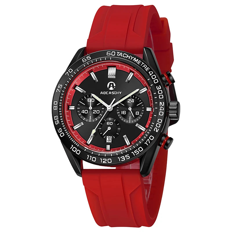 Reloj para hombre, relojes de pulsera de cuarzo, reloj informal de resistencia, reloj de lujo para hombre, relojes cronógrafo luminosos resistentes al agua, reloj para hombre