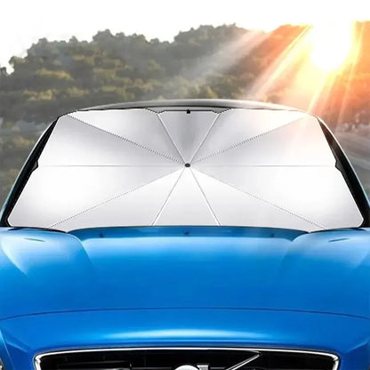 Sombrilla para coche, sombrilla plegable para parabrisas, sombrilla tipo paraguas para ventana de coche, accesorios de protección solar de verano