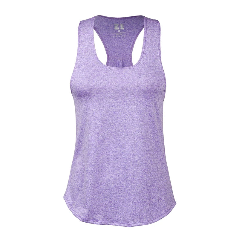 Camiseta de yoga sin mangas para mujer, de secado rápido, transpirable, para correr, deportes, sin mangas, para fitness, gimnasio, entrenamiento, camiseta de yoga