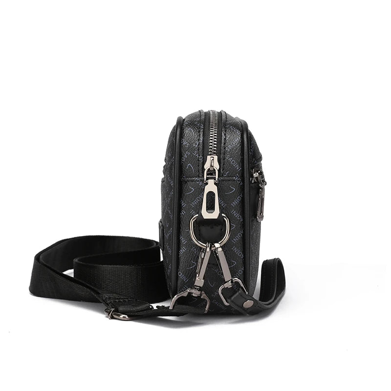 Bolso de negocios para hombre, bolso de mano de cuero PU suave de alta calidad, bolso de hombro multifuncional, bolso de mano con correa para la cintura