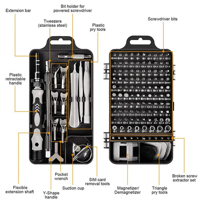 WOZOBUY-Juego de destornilladores magnéticos Torx Phillips, Kit de brocas de tornillo con llave removedora de controlador eléctrico, herramientas de reparación de teléfono