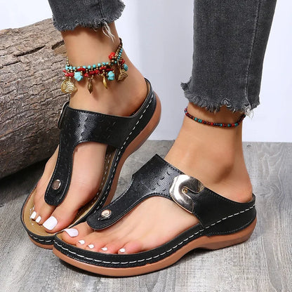 Sandalias de verano con punta abierta para mujer