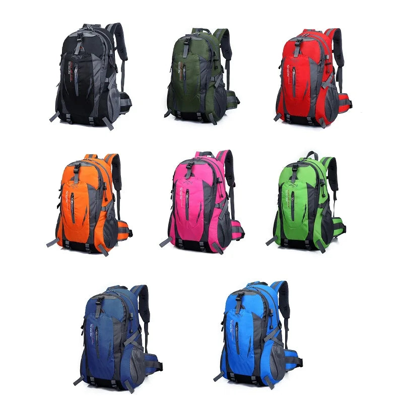 Mochila de senderismo para hombre y mujer, 40 litros, impermeable, para deportes al aire libre, montañismo, escalada, mochila grande para viajes, acampada y trekking