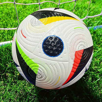 Balón de fútbol de alta calidad, tamaño oficial 5, PU, sin costuras, resistente al desgaste, liga de deportes al aire libre, entrenamiento de fútbol, 2024