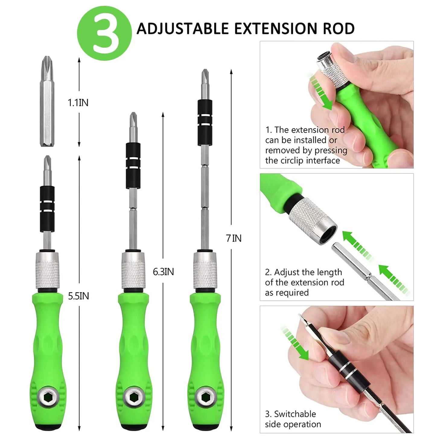 Juego de destornilladores multifuncionales 32 en 1, Mini destornillador pequeño, Torx, Phillips, broca de destornillador magnética, Kit de herramientas de reparación portátil