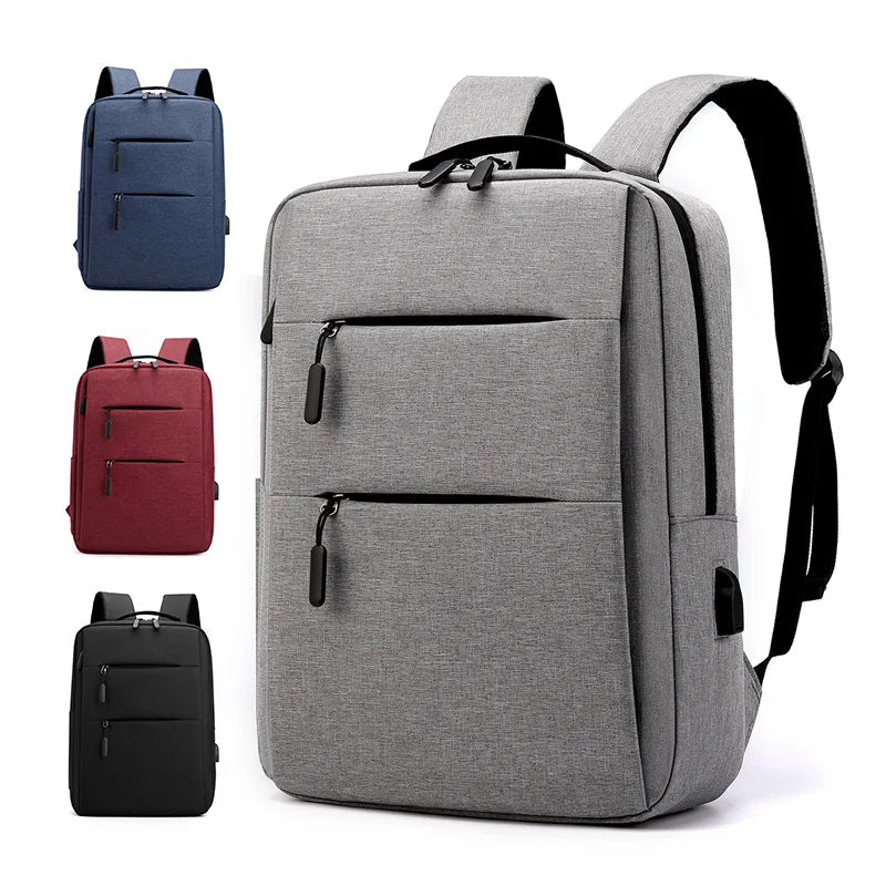 Mochila escolar para hombre y mujer, bolso de hombro multifuncional con carga USB, para ordenador de 15,6 pulgadas, para viaje de negocios