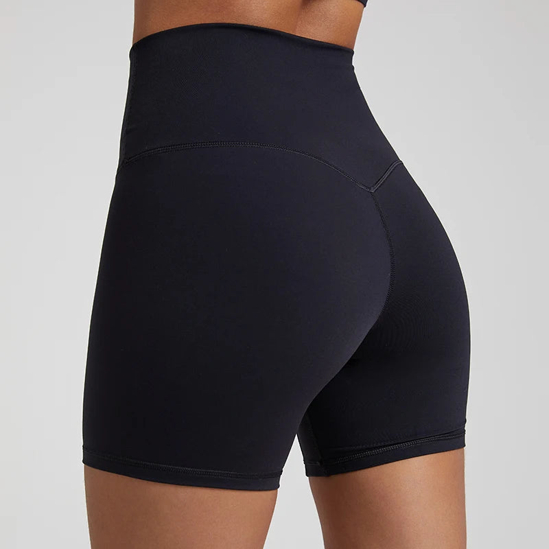 Pantalones  mallas deportivas de LICRA para mujer, pantalones cortos de Yoga suaves para entrenamiento de gimnasio