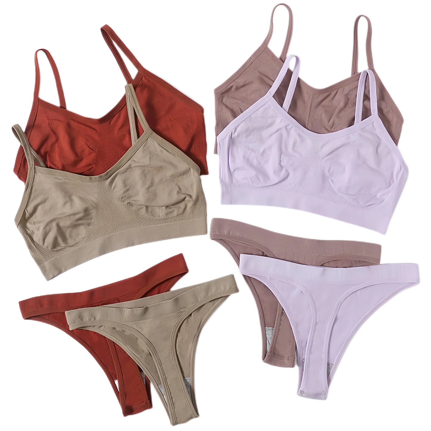 Conjunto de sujetador para mujer, tanga, bragas, sujetador sexy, bralette para mujer, conjunto de lencería sexy, sujetador sin aros, sujetador sin costuras, conjuntos de ropa interior, top corto