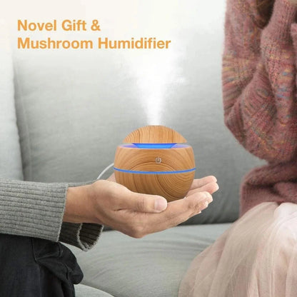 Humidificador eléctrico de aire con aroma, humidificador ultrasónico de madera, aromaterapia con aceites esenciales, generador de niebla fría para dormitorio