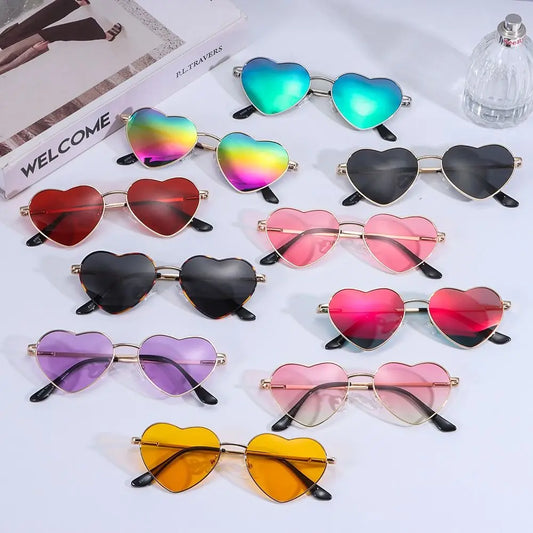 Gafas de sol en forma de corazon para mujer