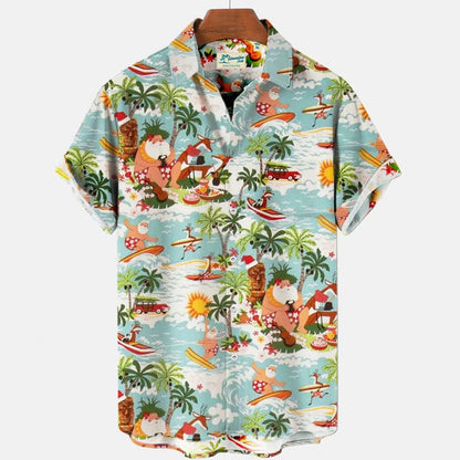 Camisas hawaianas para hombre, moda, cómodas, unisex, de manga corta, para playa, viajes, surf, camisas casuales