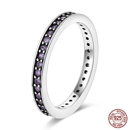 Nuevos anillos para mujer, 100 % plata de ley 925, con forma de estrella y luna, anillos de circonita de colores, joyería fina para bodas, compromisos y cumpleaños