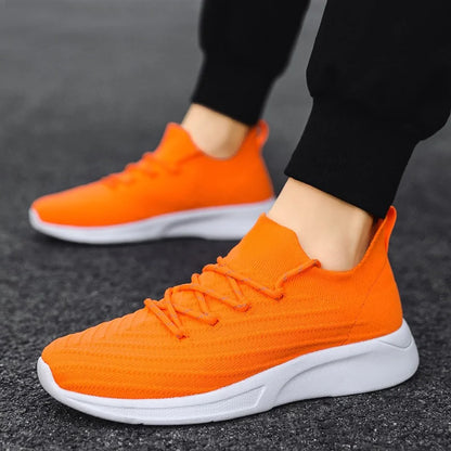 Zapatillas de correr profesionales para hombre y mujer, calzado deportivo ligero y transpirable, color naranja, de alta calidad, para exteriores, 2024